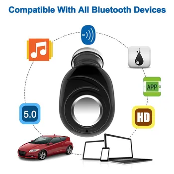 X8 Mini Trådløse Bluetooth-5.0 Øretelefon HD Call støjreduktion HIFI-Lyd Stereo Bas Headset Vandtæt Sport Hovedtelefoner