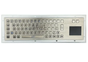 Metal Kiosk Tastatur med Touchpad Metal rører tastaturet robust tastatur, hebraisk, russisk Tastatur