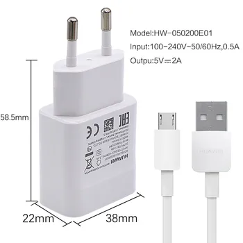 Huawei USB-Oplader Oprindelige Rejse Væggen Mikro-USB-Kabel Mate8 7 G9 P8 max Lite Ære 9 7 6 plus Tablet Mediapad M2 M3 Mate8