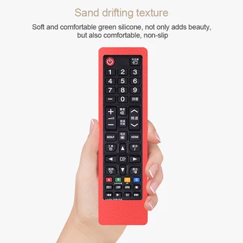 Remote Silikone Case Øko-venlige Anti-støv Beskyttende Cover til Samsung TV NK-Shopping