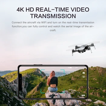 CFLYAI GPS-Drone Helikopter C-FLY FaithPro Quadcopter, Med Professionel 4KCamera 1080P Video Drone 3 km FPV 3-Akse Gimbal