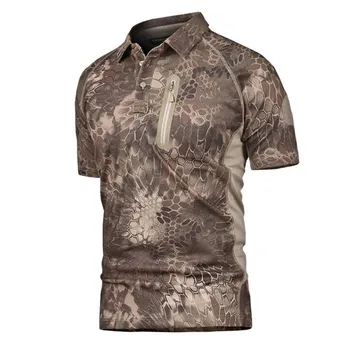 Sommeren Mærke Tøj 2017 Ny Herre Taktiske T-Shirt Med Korte Hær Militær Camouflage T-Shirts Quick-Dry Top T-Shirts