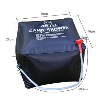 Bærbare 40 L Vand Taske Sol Camping Toilet Taske Udendørs Camping Vandring Opvarmet Badevand Taske Udendørs Vask Værktøjer, Nye 2020