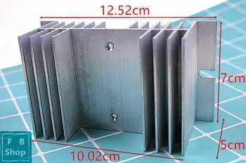 SSR Aluminium køleprofil 25A, 30A Sølv Tone Solid State Relæ HeatSink Radiator for en Enkelt Fase SR-W