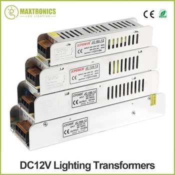 LED DC12V Strømforsyning 120W 60W 180W 200W 240W 360W LED Driver Power Adapter Belysning Transformere Gratis fragt