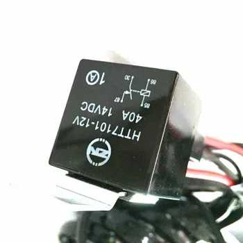 Marloo Universal offroad LED Lys Bar Led Arbejde Tåge Lys Ledninger Kit 12V 40A På Off Switch Relæ Sikring - Til 1 Lys