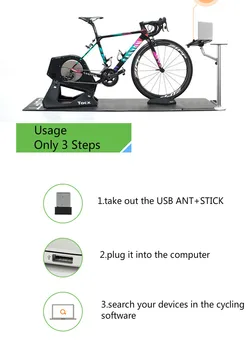 Høj Kvalitet til Mini-USB-Stick Adapter ANT+ Trådløs Radio Indendørs Cykel Bærbar Bære USB-Stick Til Garmin Zwift Wahoo Tacx