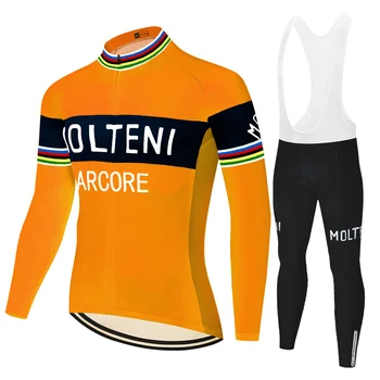 Retro MOLTENI trøje 2020 sommer forår hurtig tør uniforme ciclismo hombre Mænd 20D gel pad mænd cykling bukser