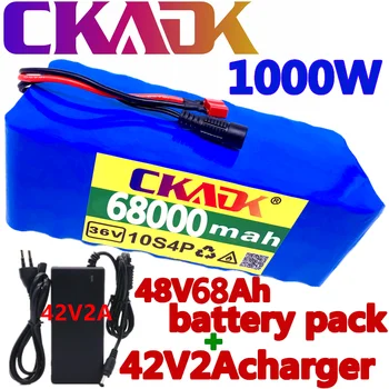 2020 Oprindelige 36V batteri 10S4P 68Ah batteri 1000W high power batteri 42V 68000mAh Ebike elektrisk cykel BMS+42V2A Oplader