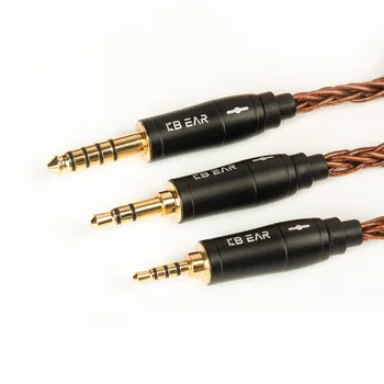 KB ØRE 8 core ilt-fri kobber kabel med metal 2pin/MMCX/QDC/TFZ-Stik Brug For ZS10 PRO ZSN PRO ZSN AS10 BL-03