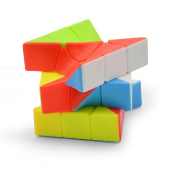 Forvrænget Uregelmæssige 3x3x3 Speed Magic Cube Stickerless Twist Puslespil Toy Hjerne Teaser 3D-IQ-Spil ABS Multi-Farve Gave 3x3 Mærkeligt