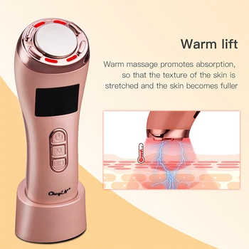 CkeyiN Ansigt Massageapparat EMS LED Varm Kold-Ion-Sonic Vibrations-Facial Løfte Anti Aging Rengøring Fugtighedscreme Skønhed Huden Pleje Tool48