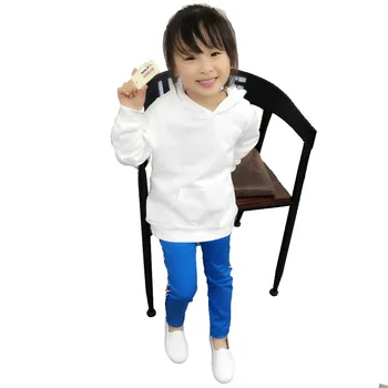 Foråret Børn Drenge Hvide Sweatshirts Børn, Ren Farve Hættetrøjer Bomuld Pige Pullover Toppe Enkelt Lag Overtøj Tøj 1-17 År