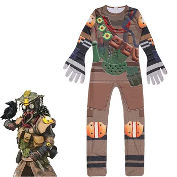 Nye Apex-Legender Cosplay Halloween Kostume til Børn Drenge Zentai Bodysuit Jumpsuits Spil Battle Royale Sjove Fest Tøj