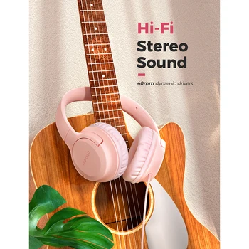 Mpow CHE2 Børn Hovedtelefoner Stereo Sound Headset med Bløde Ørepuder Over-ear Sammenfoldelige Hovedtelefoner til Mobiltelefoner, Bærbare Teens