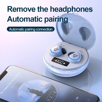 2020 Nye Trådløse Hovedtelefoner Til En Bluetooth-V5.0 Øretelefoner Sport Earbuds HIFI Stereo Lyd, Støj Annullere Touch Kontrol Headsets