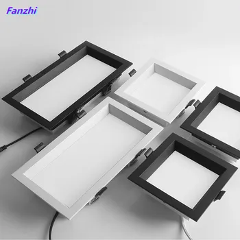 1stk square dobbelt-hoved downlight integrerede LED-ultra-tynd hul lys loft grille fed lys 12W 18W 36W 24W
