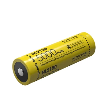 NITECORE NL2150 21700 Li-ion Genopladeligt Batteri 5000mAh 3,6 V 18Wh Integreret Batteriet mod Overopladning Udledning Beskyttelse Kredsløb