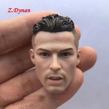 1/6 Skala fodboldstjerne Ronaldo Hoved Forme Mandlige Hoved Skulptur til Kroppen Tal