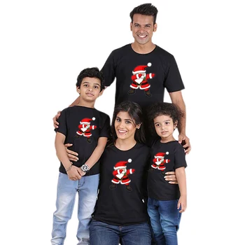 Jul T-Shirt til Familie Matchende Outfits Tøj Mor Far Datter Søn Ser Mor og Mig Shirts
