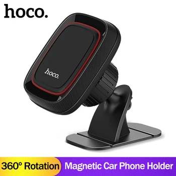 HOCO Universal Magnetisk Car Mount Phone Holder 360 Rotation Mobiltelefon Holder Stand For iPhone X XS Antal Samsung Soporte movil