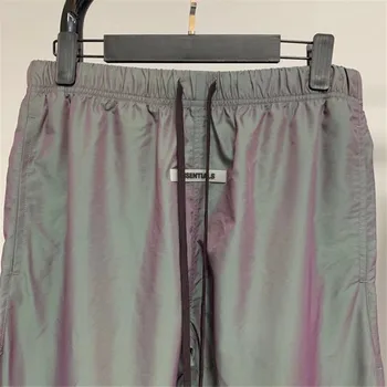 Laser Reflekterende farverige nylon TÅGE Essentials Sweatpants Mænd Kvinder 1:1 Bedste Kvalitet Essentials Bukser-Bukser