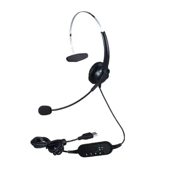 2020 Hot USB-Headset med Mikrofon Roterbare og Justerbare Støj Annullering Øretelefon Call Center Headset Hovedtelefon til Bærbare PC 32