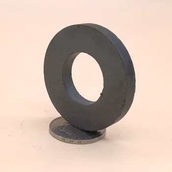 5pcs/masse Y30 Ring Ferrit Magnet 45*6 mm Hul 22mm Permanent magnet 45mm x 6mm Sort, Rund Højttaler 45X6 45-22*6