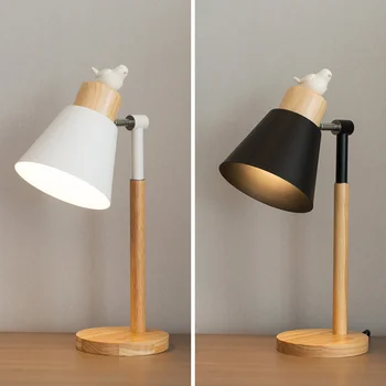 Moderne Nordisk Minimalistisk Bord Lampe Kreative Deco Lron Led Desk Lys Til Stuen Soveværelse Sengelampe Undersøgelse Rummet Lys E27