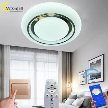 Cmoonfall led-lys til soveværelse loft lys lampara techo luces habitacion plafonniers lampe sufitowe lampe plafondlamp