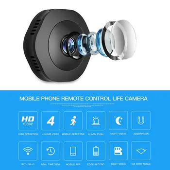 1080P Mini DV Kamera Hjem Sikkerhed Kamera HD Night Vision, Motion Detection Action Kamera Motion Sensor Videokamera