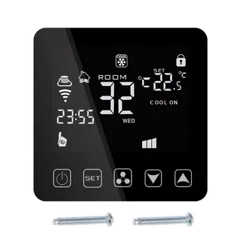Wifi Centrale klimaanlæg Termostat Fan Coil Køling Varme Temperatur Remote Voice Control for Alexa, Google Assistent, HVIS