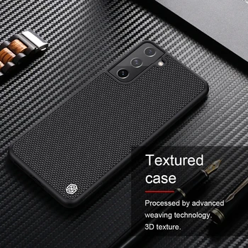 For Samsung Galaxy S21case NILLKIN Teksturerede Nylon Fiber Holdbare Non-slip Tynd & Let Back Cover Til Samsung S21 plus Ultra S21