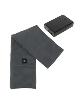 Grå Electric Tørklæde USB-Genopladelige Åndbar Opvarmet Wrap Hals Beskyttelse Varmere Cover Til Udendørs Opbevaring af Vandring Snowboating Ar