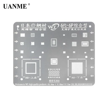 Japan Stål Telefon Logic Board BGA Reparation Stencil til iPhone 8 7 7P 6S 6 6P 5C 5S 5 Bundkort IC Chip Bolden Lodning Net