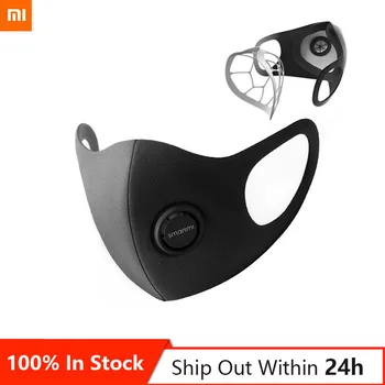 Lager Xiaomi Smartmi Maske PM2.5 Haze Anti-haze Justerbar Øre Hængende 3D Design Behageligt Lys Vejrtrækning S M L