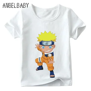Børn Uzumaki Naruto Anime Print Sjove T-shirt til Drenge og Piger Tegnefilm Naruto T-shirt Børn Sommer Kort Ærme Toppe,HKP2244
