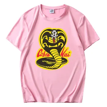 Nye Cobra Kai Slå Hårdt Slå Først Ingen Nåde T-Shirt For Mennesket Nye Ankomst Fantastiske Klassisk O-hals Camiseta
