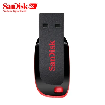 SanDisk CRUZER BLADE USB-FLASH-DREV CZ50 USB 2.0-Pen-Drev 128G 64G 32G 16G mini PenDrive Støtte af den Officielle Kontrol