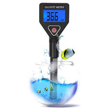 Saltholdighed Tester Salt Meter Vandtæt Salinometer Salt Måle Salt Tester vandkvalitet Måle Værktøj Til Akvariet Swimmingpool 30%off
