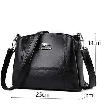 Nye luksus håndtasker, kvinder tasker designer høj kvalitet læder crossbody tasker til kvinder 2020 casual multi-lomme skulder tasker