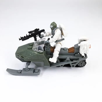 ABS Militære byggesten Tal Med Kanoner Bevægelige Led Pædagogisk Legetøj Montering Model kit Mini Blokke Legetøj Til Drenge