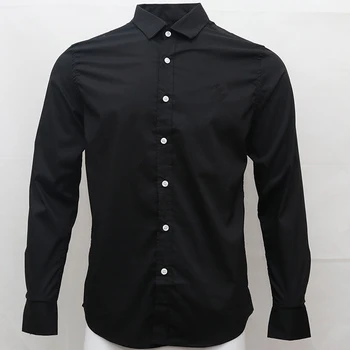 Homme nye mandlige krokodille shirt til mænd med lange ærmer shirts bomuld sociale hombre chemiser