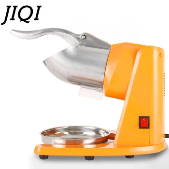 JIQI 95 kg/H rustfrit stål el-ice crusher Dobbelt Klinge Smoothie slush Blok Bryde kaffefaciliteter sne kegle grinder 110V 220V