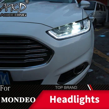 Hoved Lampe Til biler Ford Mondeo 2013-2017 Fusion, Forlygter, tågelygter Dag Kører Lys DRL H7 LED Bi-Xenon Pære Bil Tilbehør