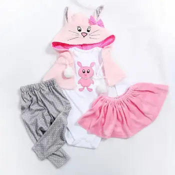 50-57cm reborn baby dolls tøj bebe baby 45-50cm tøj sæt prinsesse roupa baby tøj dukker tilbehør doll gave
