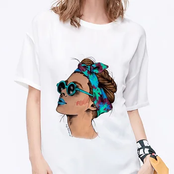 NYE Sommer 2019 Harajuku Mode Cool Print Kvindelige T-Shirt kvinder Streetwear æstetiske TShirt Tendens Tynd Sektion Komfortable Tee