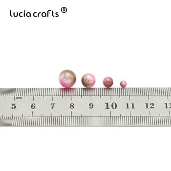 Lucia håndværk 700/1140pcs/masse Runde Efterligning Pearl Perler, Ingen Huller, Løse Perler, Håndlavet Tilbehør E1213