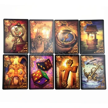 Forgyldte Reverie Lenormand Seer Card Full English 47 Tarotkort Divination Skæbne Drop Shipping