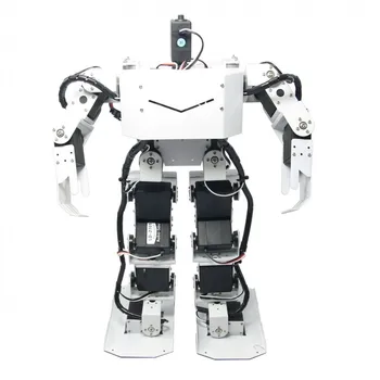 17DOF to-benede Robotteknologi Menneskelignende Robot Ramme Komplet Kit med 17pcs Servo + Controller Robo-Sjæl H3.0-hvid eller rød